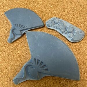 Asian Fan Rubber Stamps Unmounted